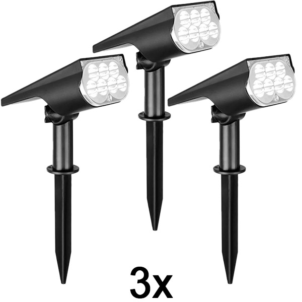 3x Kültéri napelemes reflektor | SPOTIKE