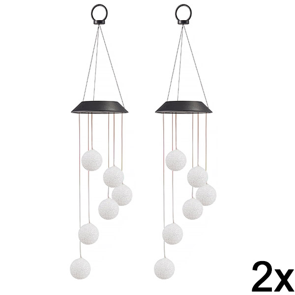 2x Napelemes LED-es függőlámpa | AURAWIND