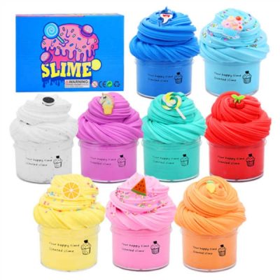 Szuper agyag slime (9 db) | CLAYFUN
