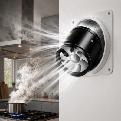 Elszívó ventilátor konyhába, fürdőszobába és irodába - 160 m³/h vagy 530 m³/h | VENTORIS