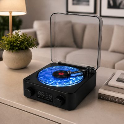 Retro 3 az 1-ben óceáni hullám projektor, Bluetooth hangszóró és LED hangulatfény | VIVAPLAY