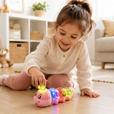Interaktív zenélő hernyó a mászás ösztönzésére | CATERLY